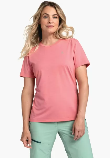 Shirts/Polos Uniek Schöffel Dames Koelend Shirt Gemaakt Van Gerecycled Materiaal Roze