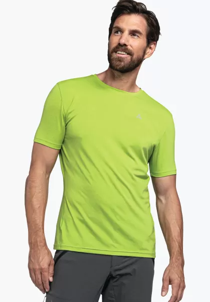 Groen Shirts/Polos Certificering Schöffel Koelend Shirt Gemaakt Van Gerecycled Materiaal Heren