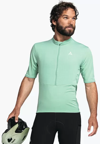 Groen Lichtgewicht, Koelend, Sneldrogend Kwaliteit Heren Schöffel Shirts/Polos