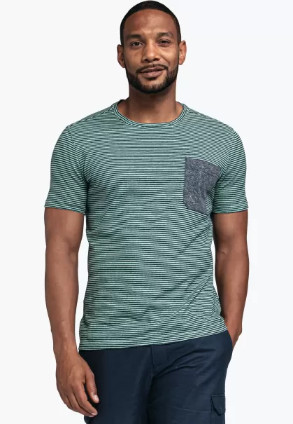Shirts/Polos Koelend Shirt Gemaakt Van Hennep-Materiaalmix Verleidelijk Heren Schöffel Groen