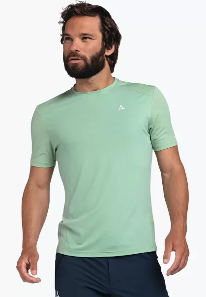 Schöffel Hybride T-Shirt Met Ademende Rug Heren Shirts/Polos Romantisch Groen